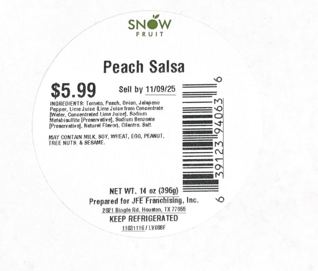 Recall de molho de pêssego por contaminação por Listeria 
